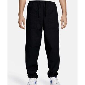 Nike Barcelona Club Pants Men’s Sizes Black Loose Fit Taper Leg FN3096-010 NWT